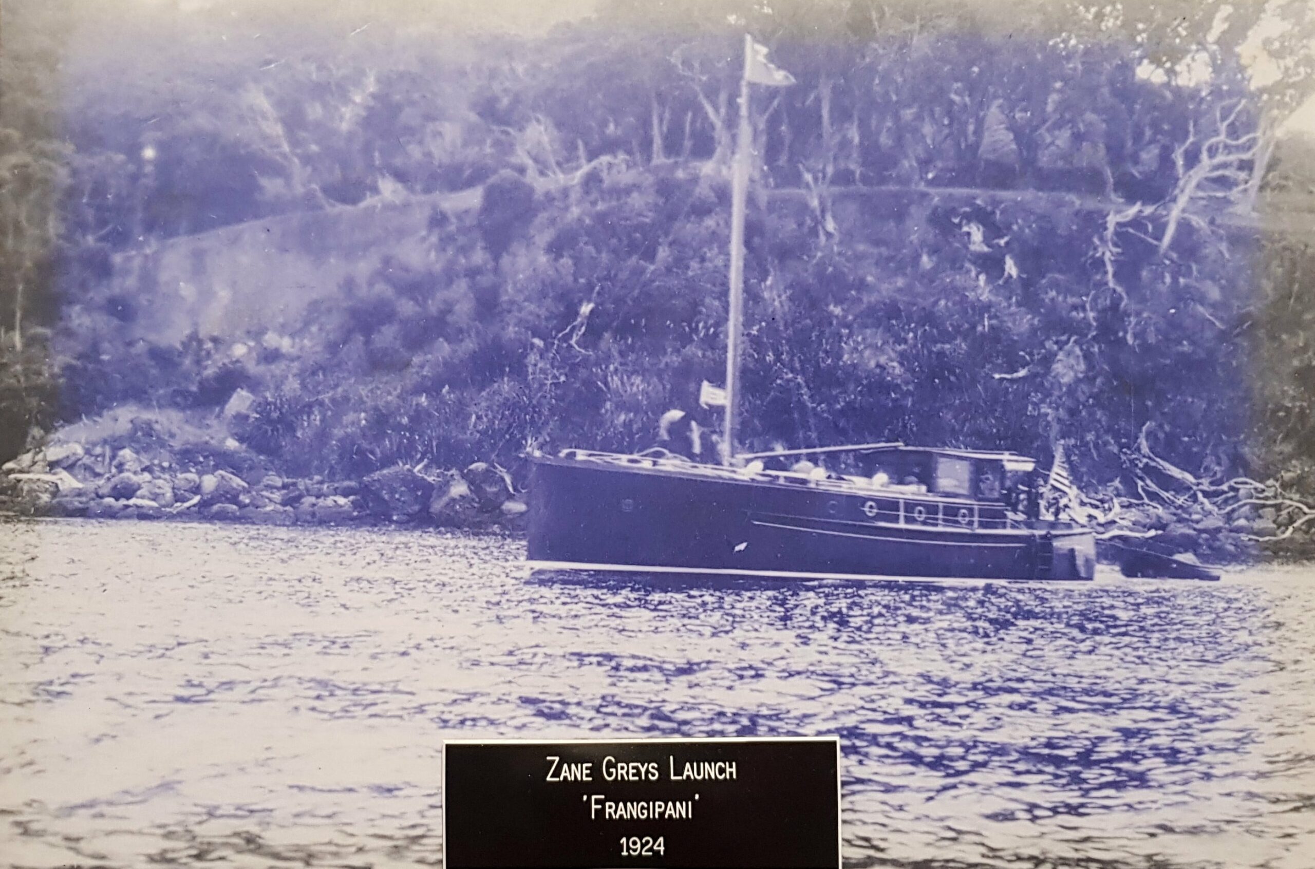 Zane Greys Launch 1924